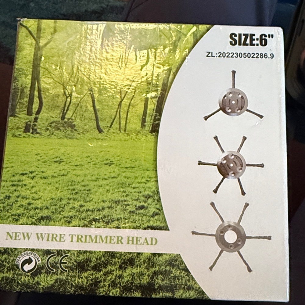 NEW WIRE TRIMMER STEEL REPLACEMENT TRIMMER HEAD HEAD 6”
